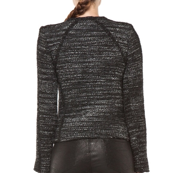 New Black Iro Tweed Jacket - Picture 2 of 3